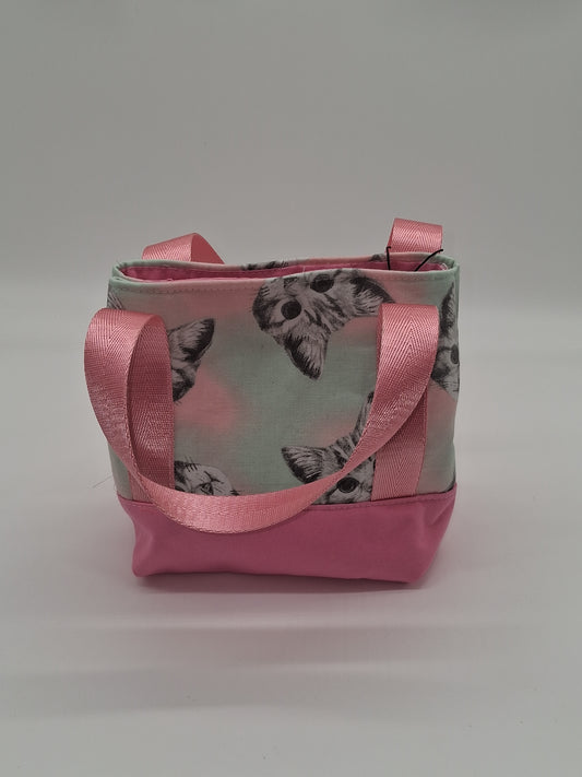 pastel kittens v. 4 mini tote