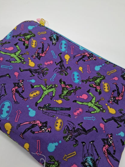 batty villains v. 1 flat zipper pouch