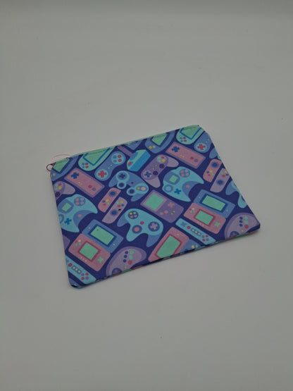 cute controllers v. 1 flat zipper pouch