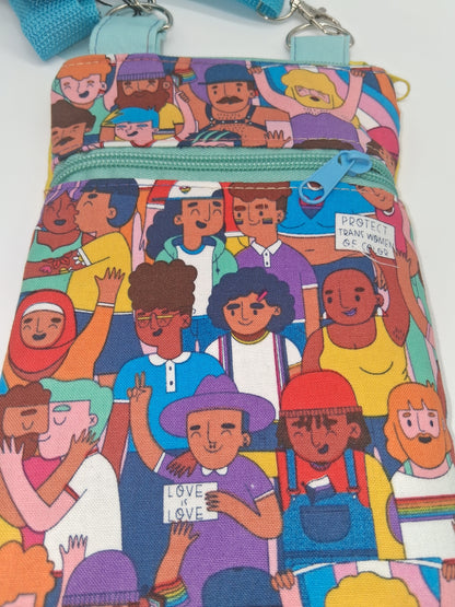 bold pride parade v. 1 lobelia mini crossbody