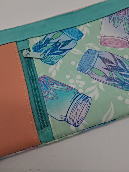 witchy jars v. 2 zippy clutch