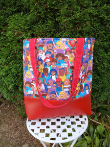 rainbow parade v. 3 large tote