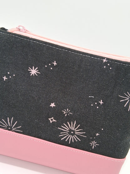 black pink skies v. 3 boxy pouch