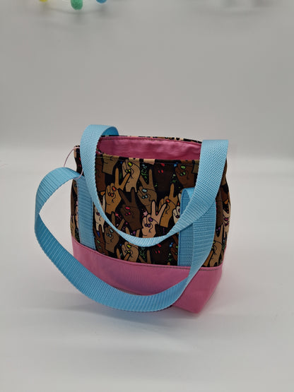 diverse peace signs v. 2 mini tote
