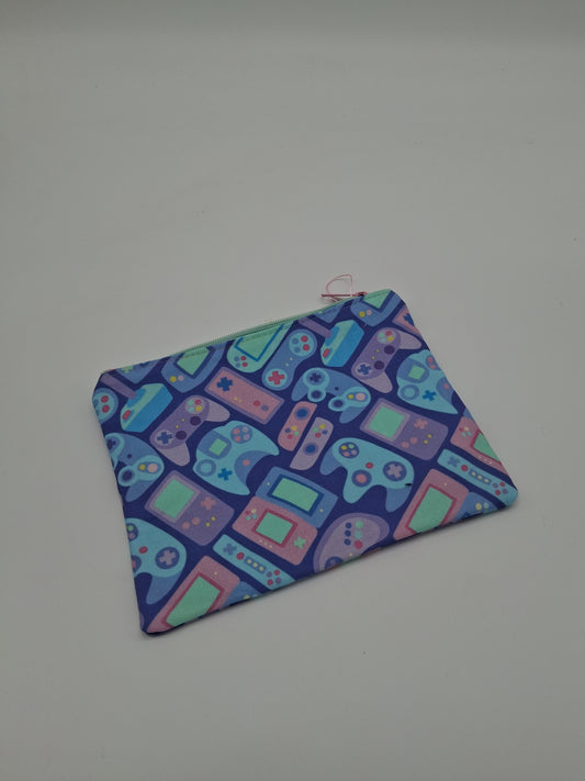 cute controllers v. 1 flat zipper pouch