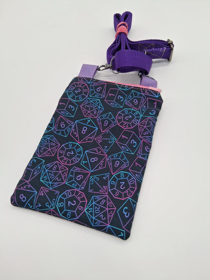 gradient dice v. 6 Lobelia mini crossbody
