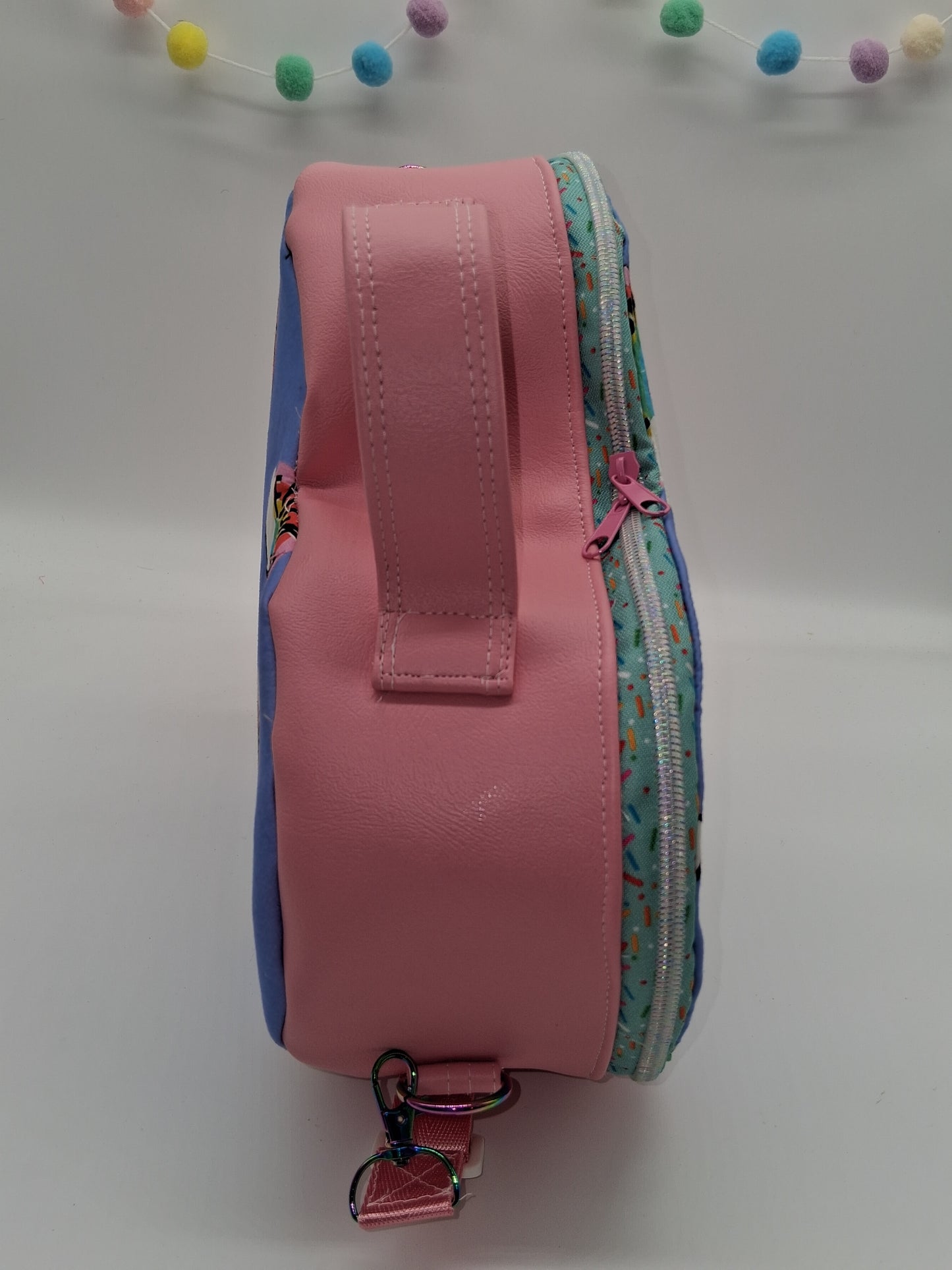 eff off rainbow Pisces heart bag