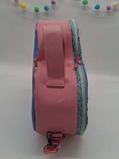 eff off rainbow Pisces heart bag