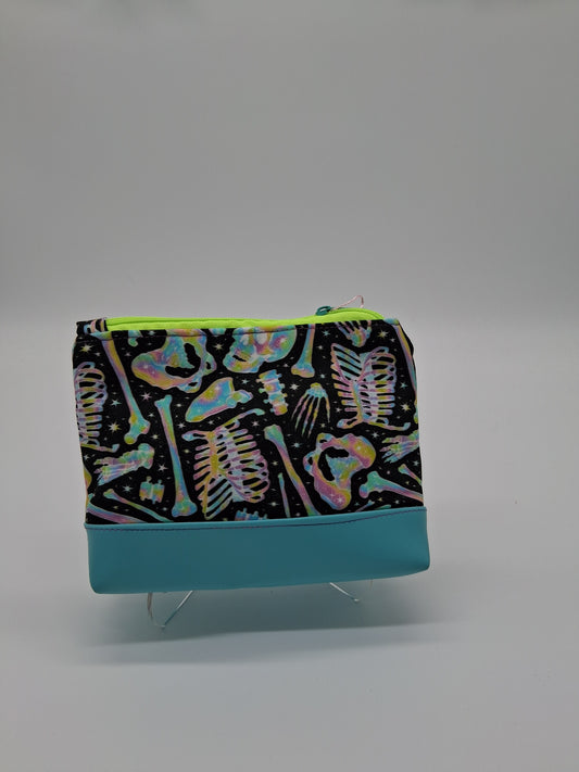 pastel rainbow bones v. 1 boxy pouch