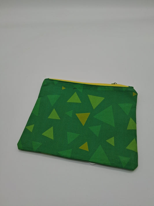 triangle grass v. 2 flat zipper pouch