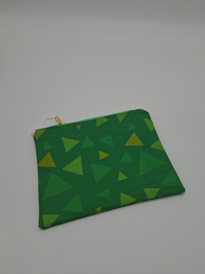 triangle grass v. 1 flat zipper pouch