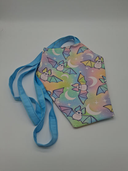 pastel bats v. 3 coffin tote