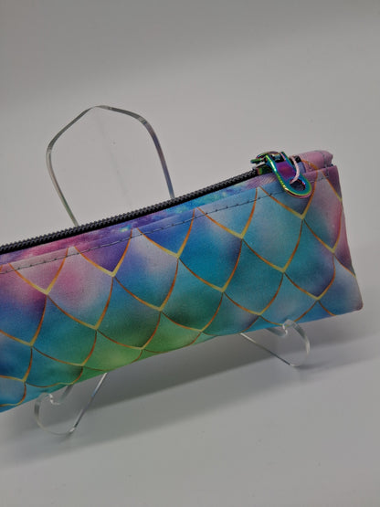pastel dragon scale slim mini pen case