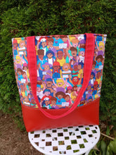 Load image into Gallery viewer, rainbow parade v. 3 large tote