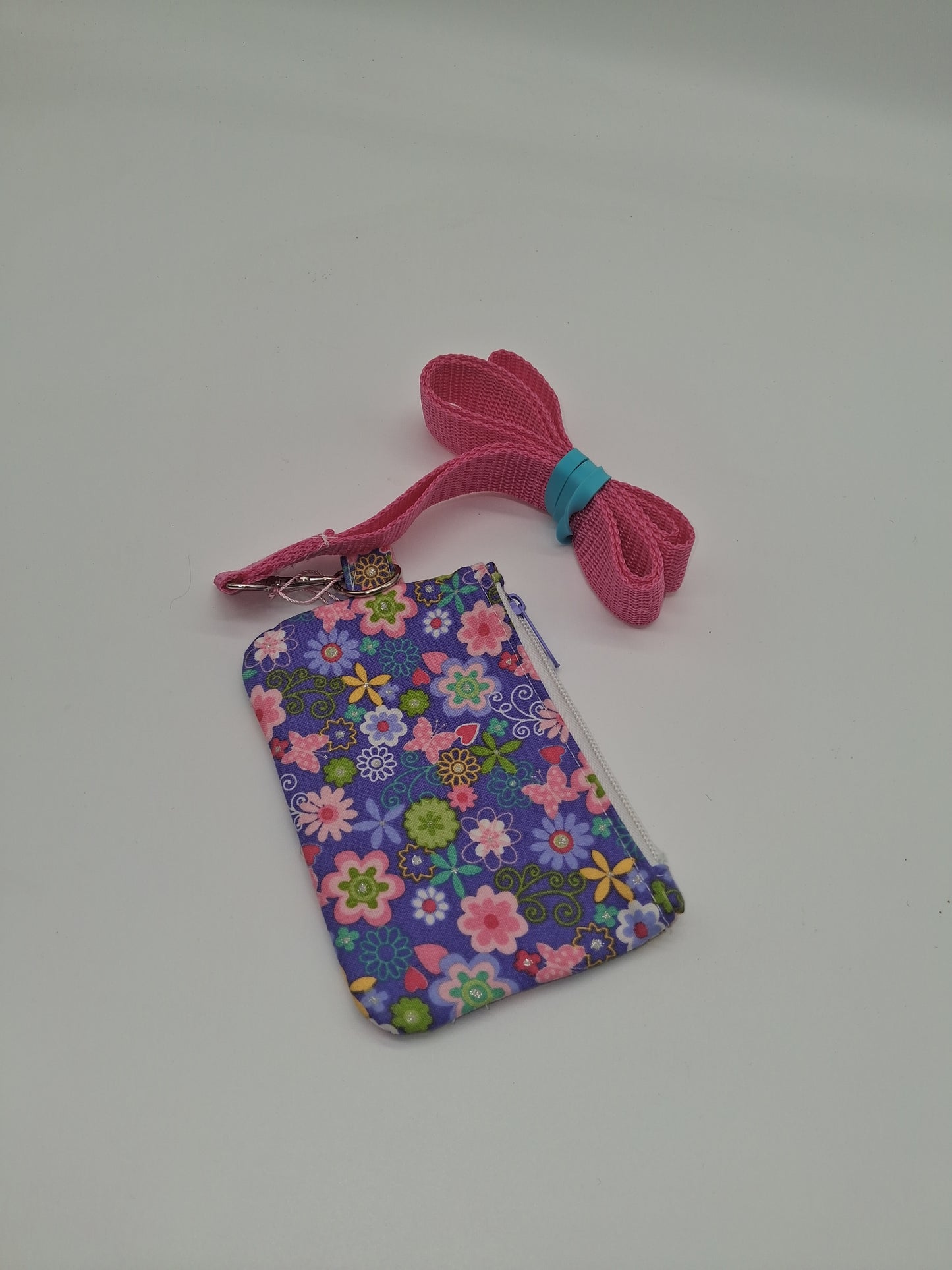 bold purple floral v. 1 piper ID holder