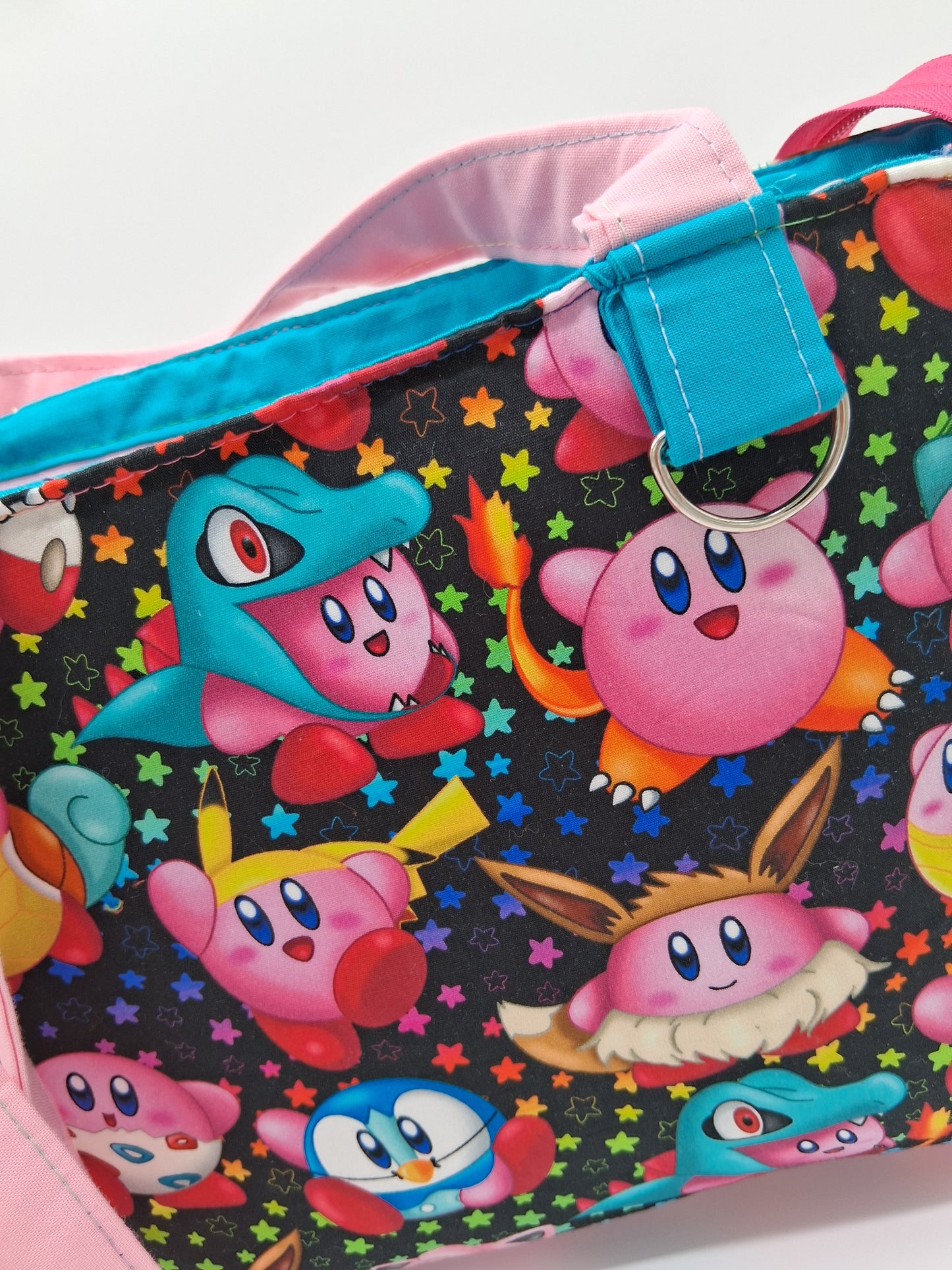 costumed pink guy Peony shoulder bag