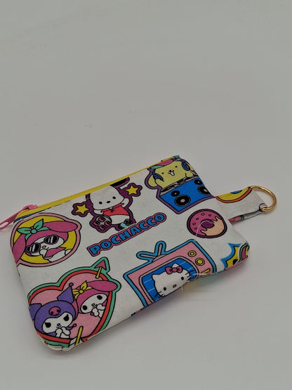 hello stickers v. 1 mini zippy clutch