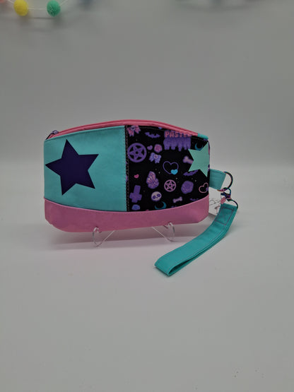 pastel goth black v. 3 Clematis wristlet