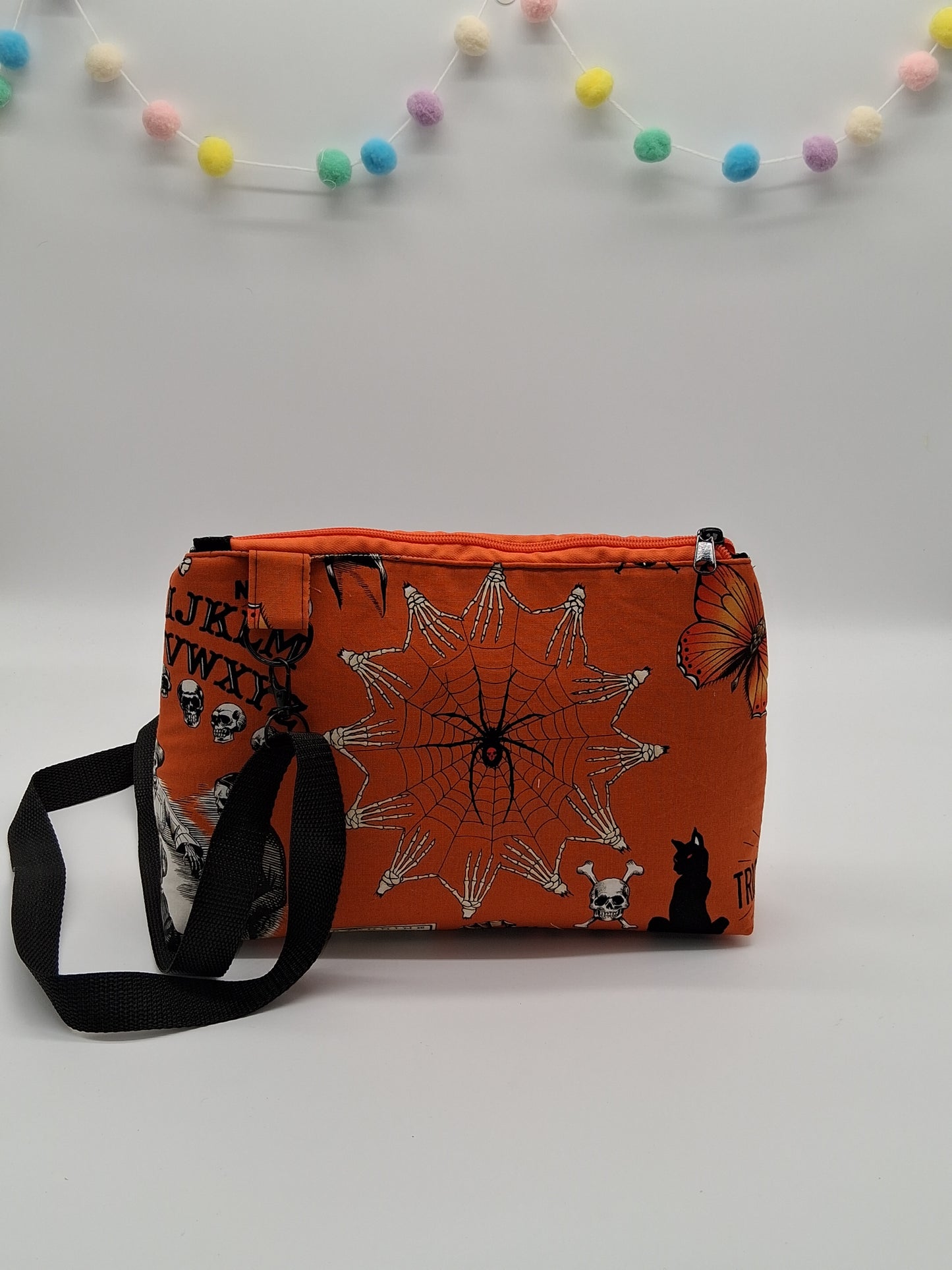 vintage orange Halloween v. 1 Sunflower crossbody bag