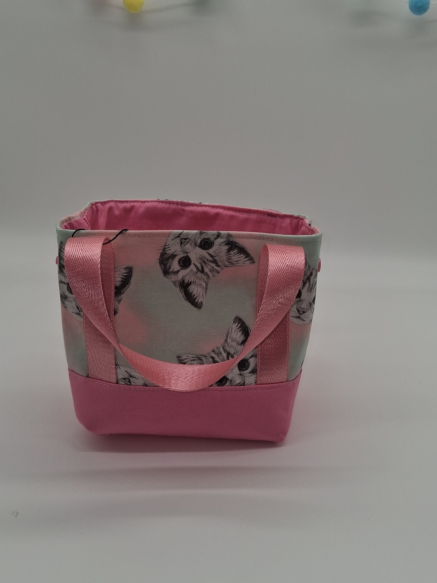 pastel kittens v. 4 mini tote