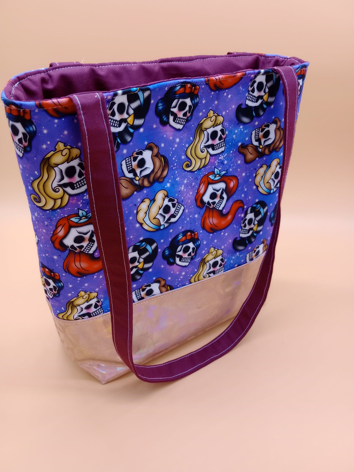 princess skulls v. 1 large tote