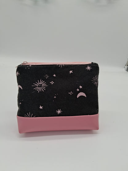 black pink skies v. 4 boxy pouch