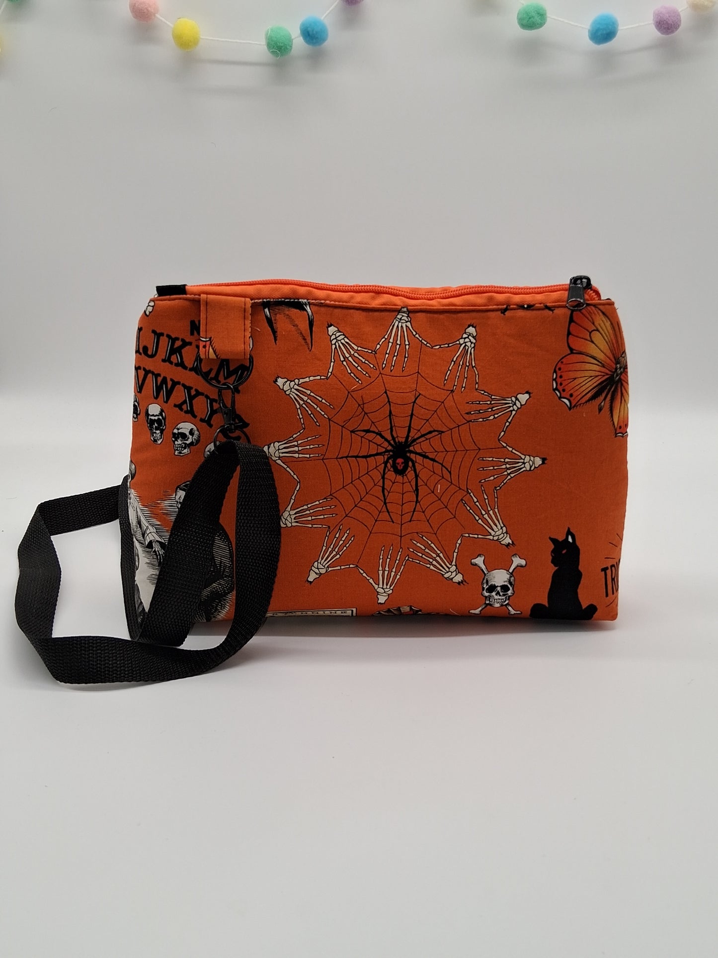 vintage orange Halloween v. 1 Sunflower crossbody bag