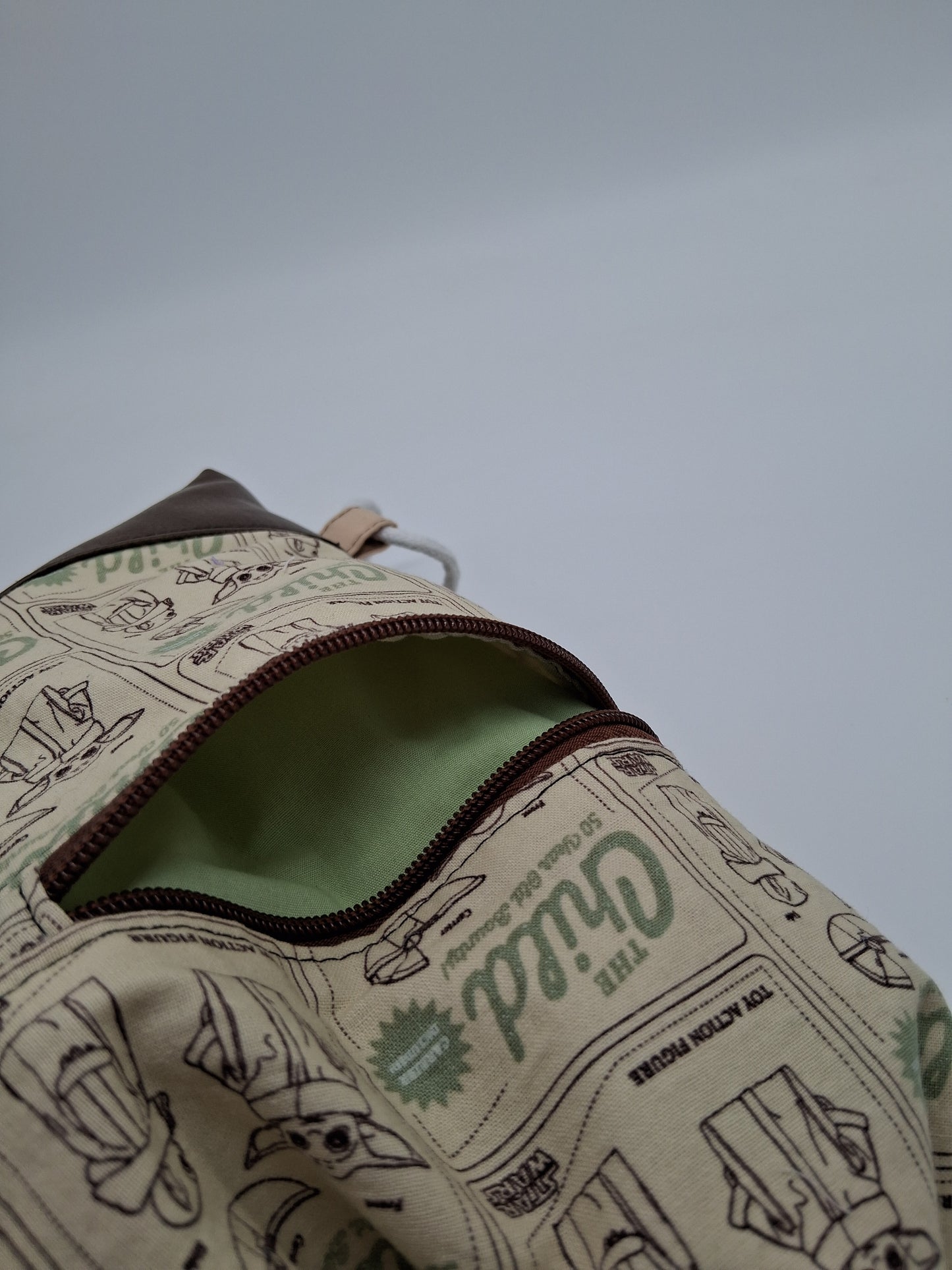 green guy v. 1 Begonia drawstring backpack