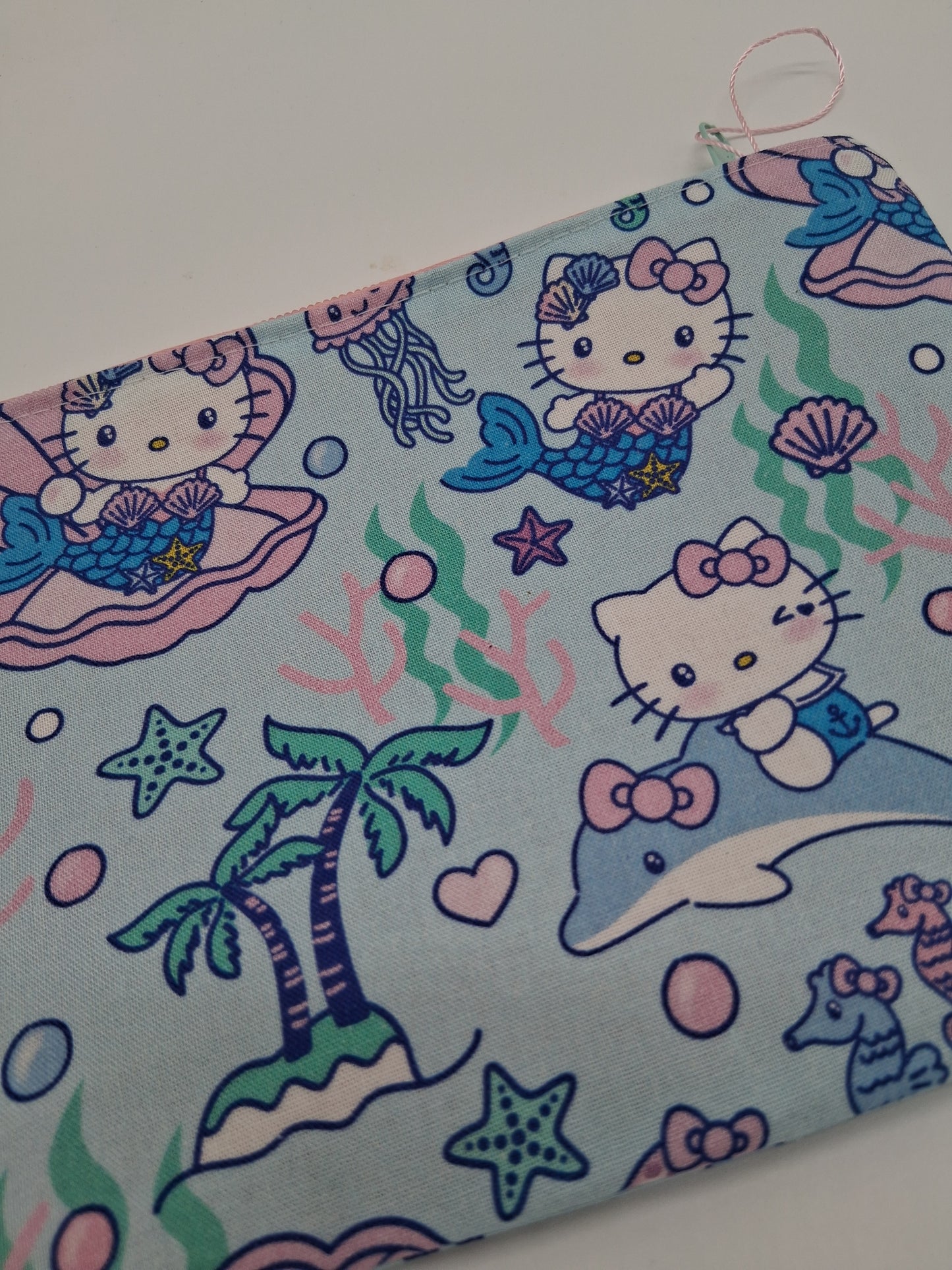 hello mermaid v. 3 flat zipper pouch