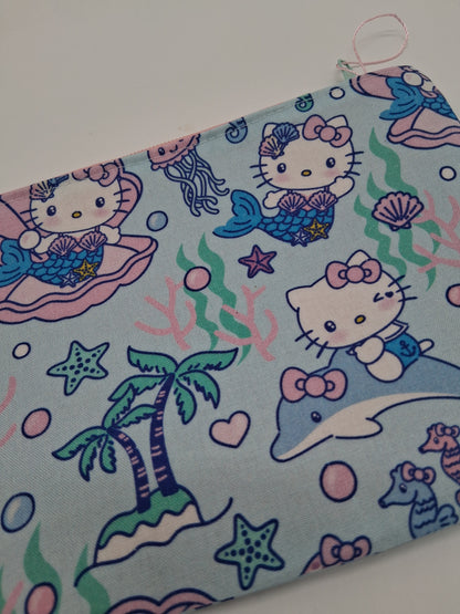hello mermaid v. 3 flat zipper pouch
