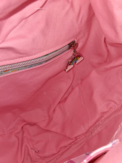 eff off rainbow Pisces heart bag