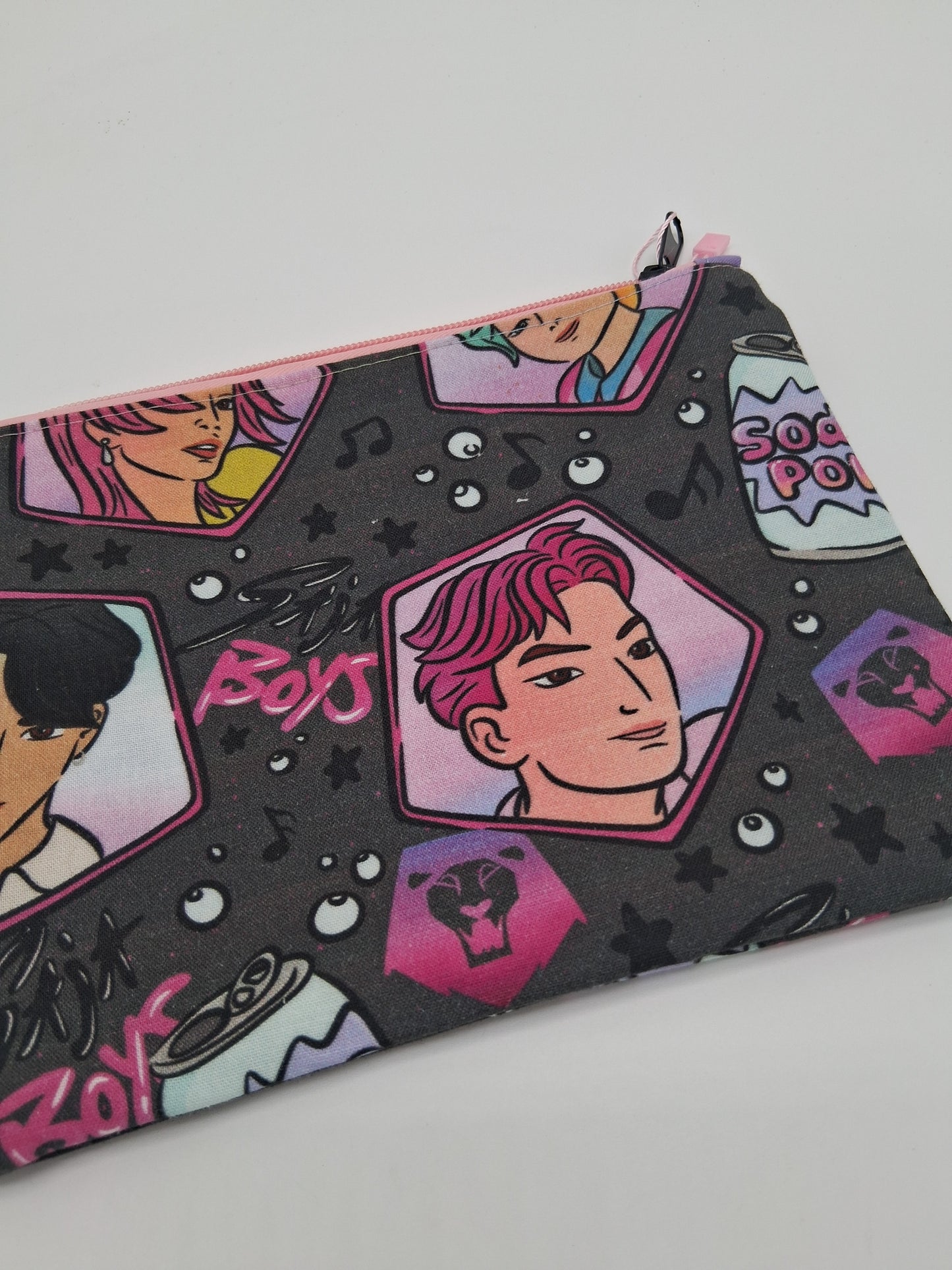 lion boys v. 2 flat zipper pouch