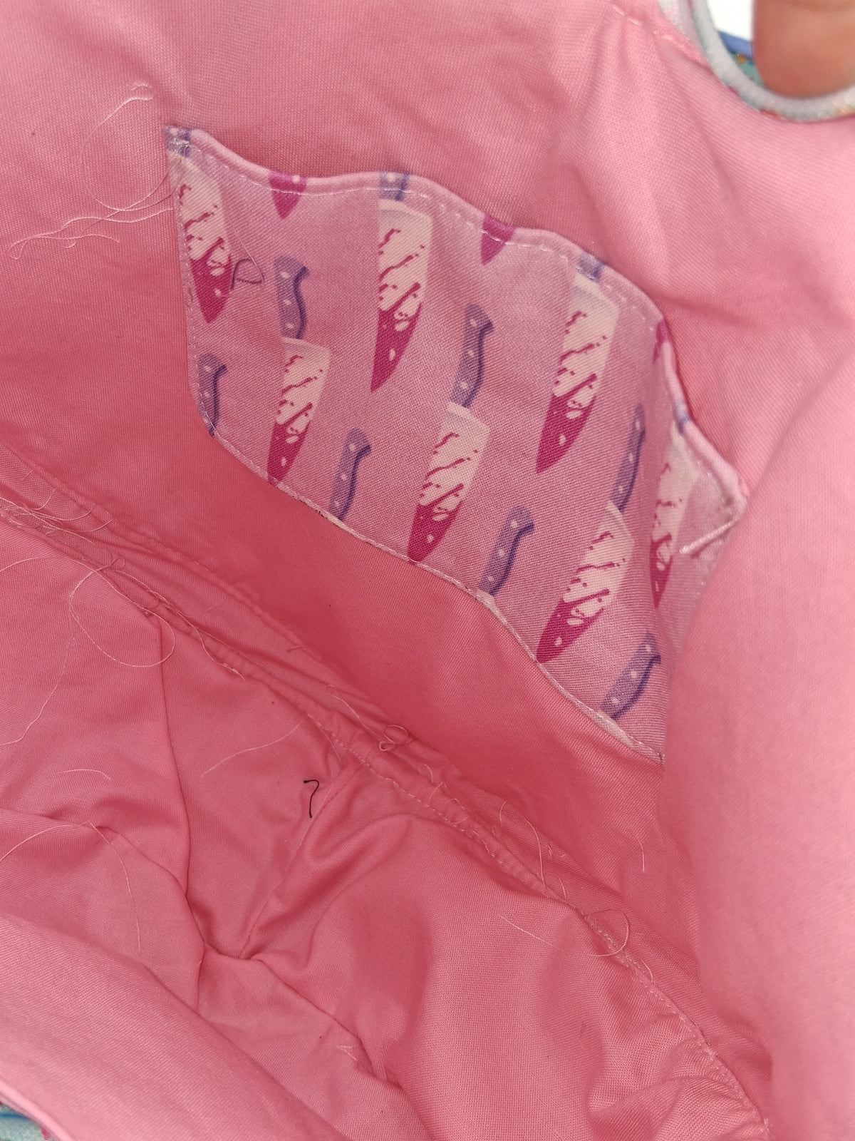 eff off rainbow Pisces heart bag