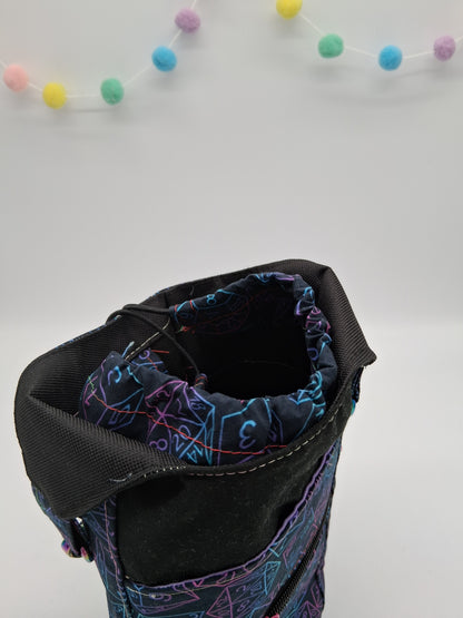 gradient dice v. 2 Hyacinth water bottle carrier