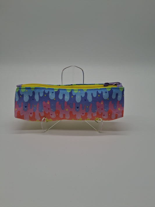 pastel rainbow slime v. 2 slim pencil case