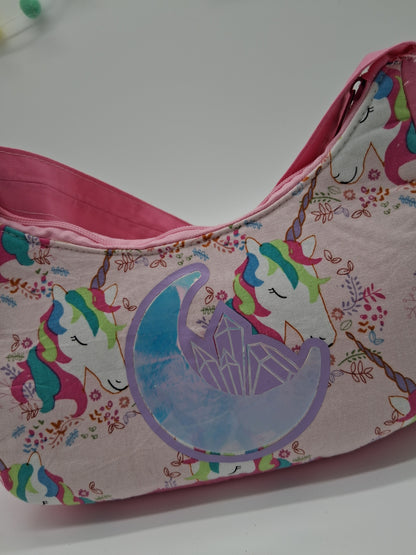 floral unicorns v. 1 baguette bag