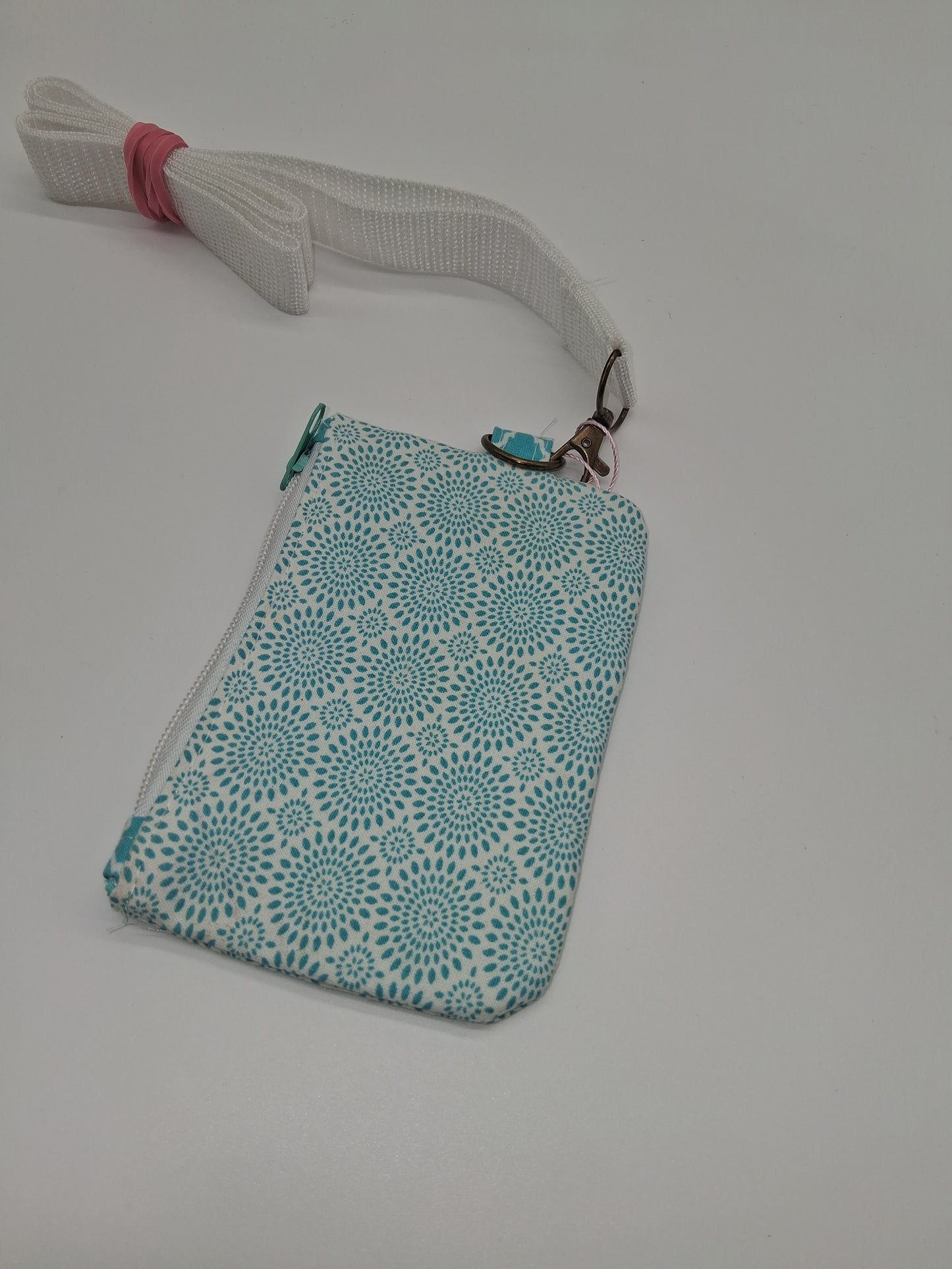 teal geometric v. 1 piper ID holder