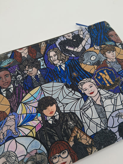 weekday goth v. 1 flat zipper pouch