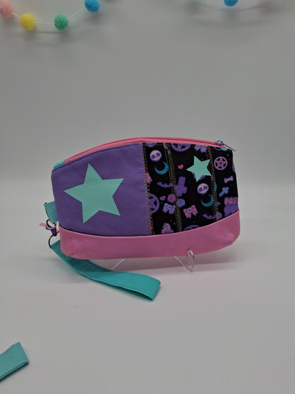 pastel goth black v. 3 Clematis wristlet