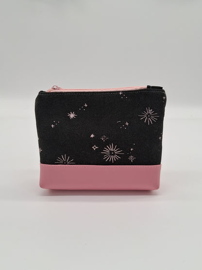 black pink skies v. 3 boxy pouch
