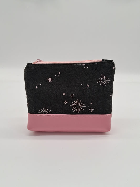 black pink skies v. 3 boxy pouch