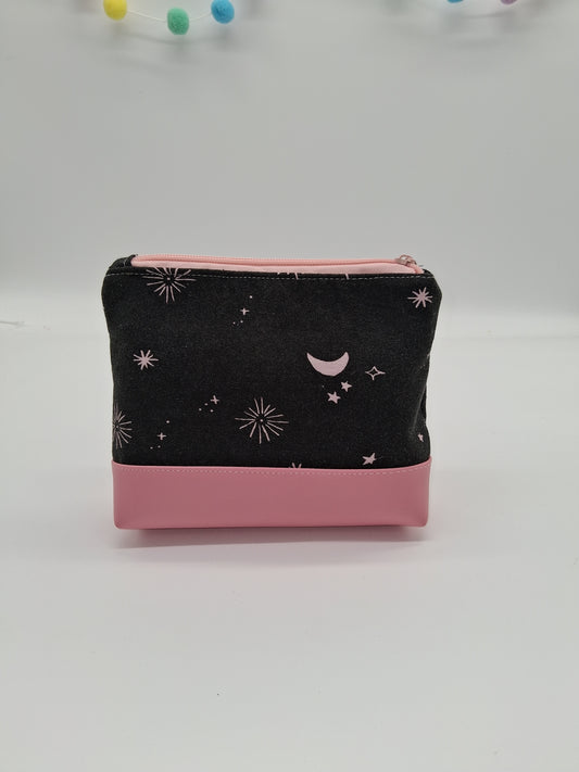 black pink skies v. 4 boxy pouch