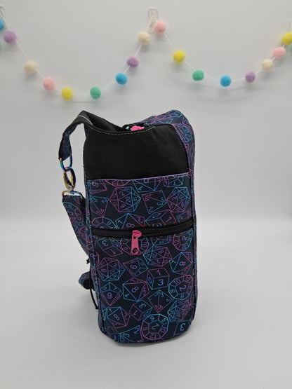 gradient dice v. 2 Hyacinth water bottle carrier