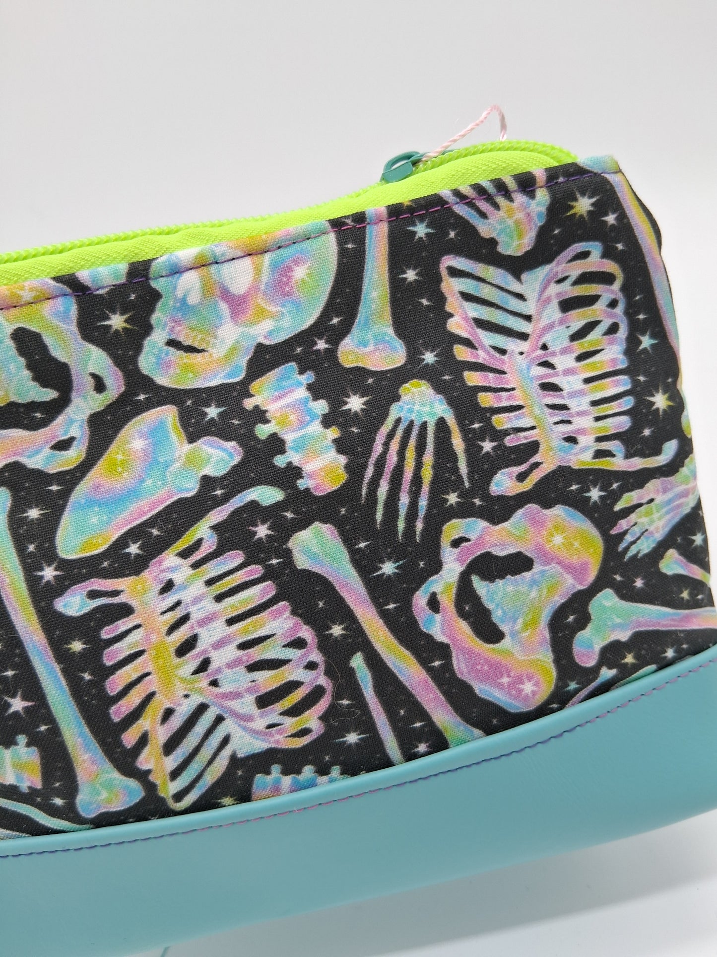 pastel rainbow bones v. 1 boxy pouch