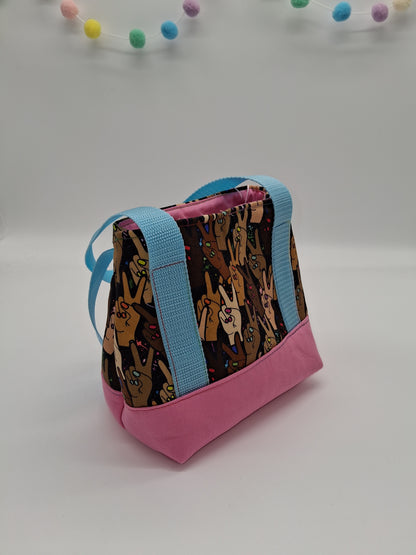 diverse peace signs v. 2 mini tote