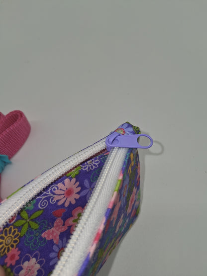 bold purple floral v. 1 piper ID holder