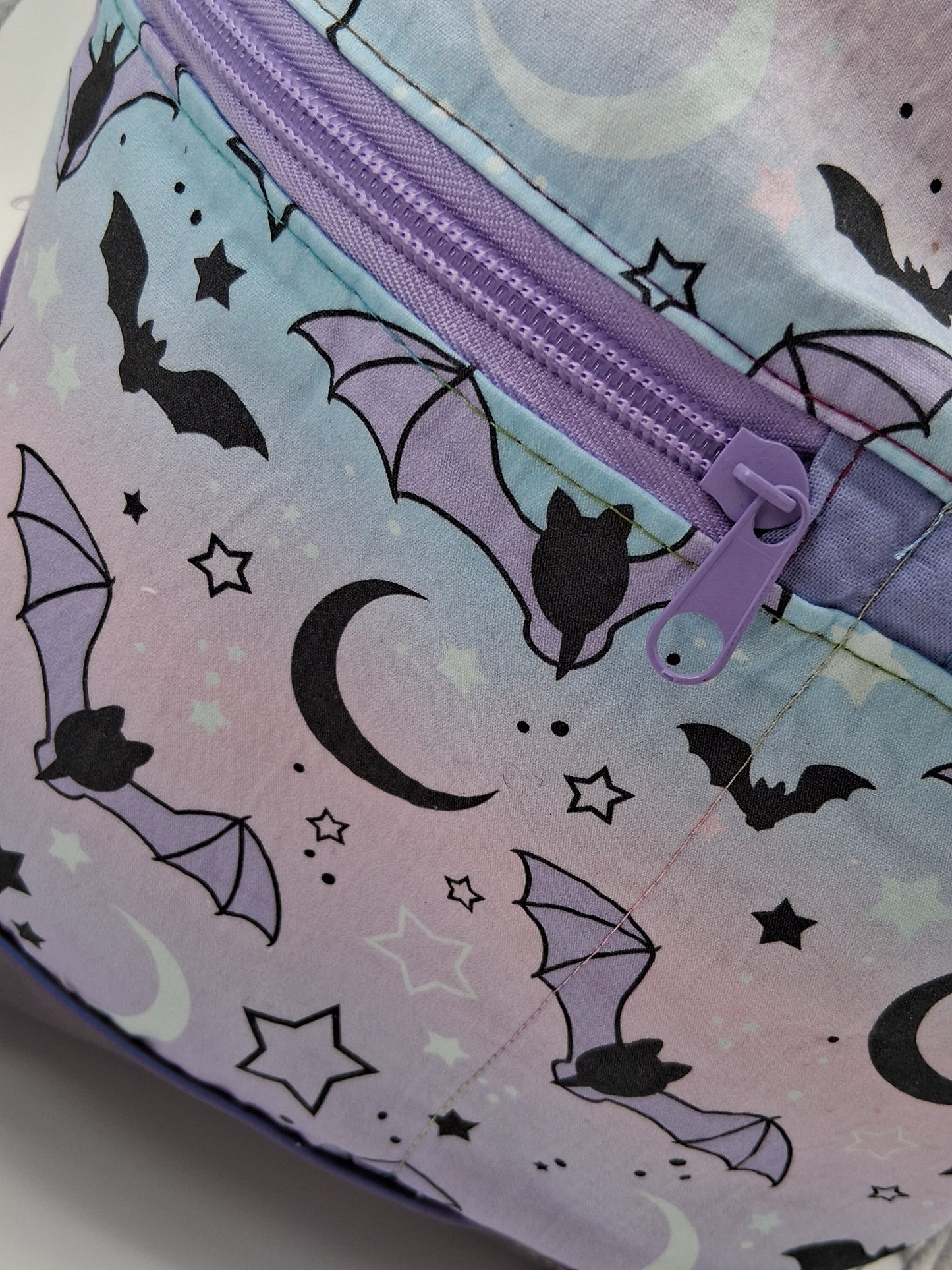 pastel bats v. 1 Begonia drawstring backpack