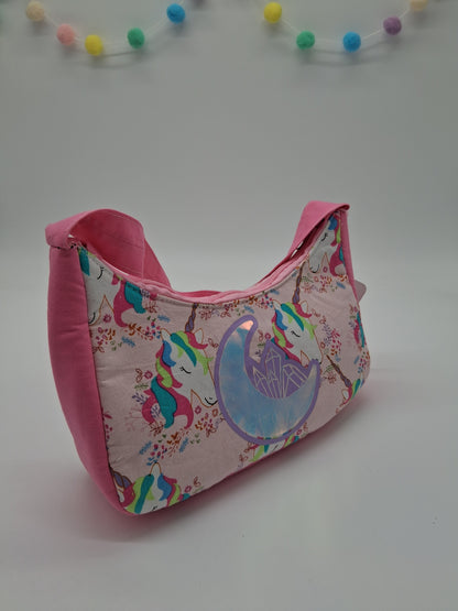 floral unicorns v. 1 baguette bag