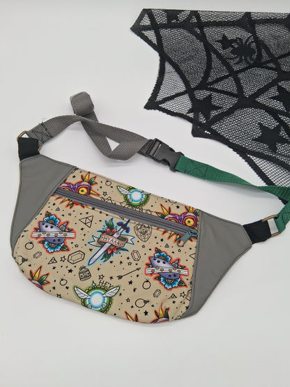 faerie boy tattoo v. 2 Dandelion fanny pack