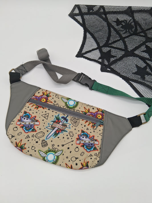 faerie boy tattoo v. 2 Dandelion fanny pack